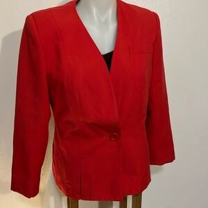 1980’s vintage mod red blazer by Morgan Miller size 10